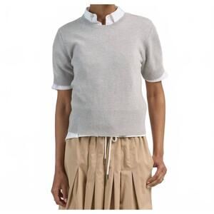 NEW ARLO MOTT clarkson short sleeve crew neck tee in grey